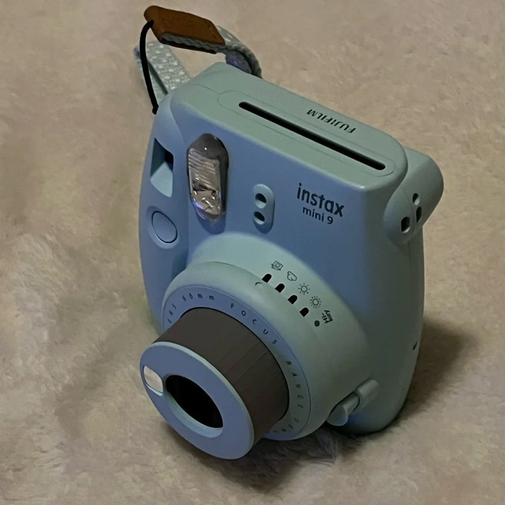Ice Blue Fujifilm Instax Mini 9 Instant Camera with Matching Case